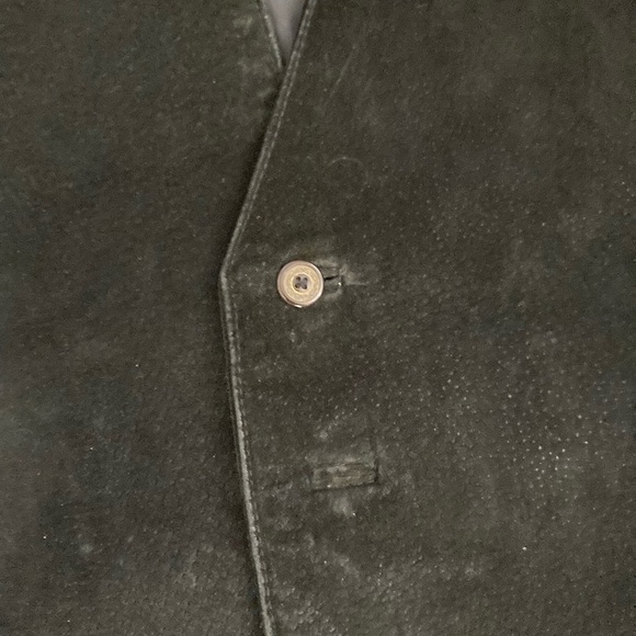 Dual Control Mens Suede Leather Vest size L Black Riding Moto Biker - Picture 3 of 5